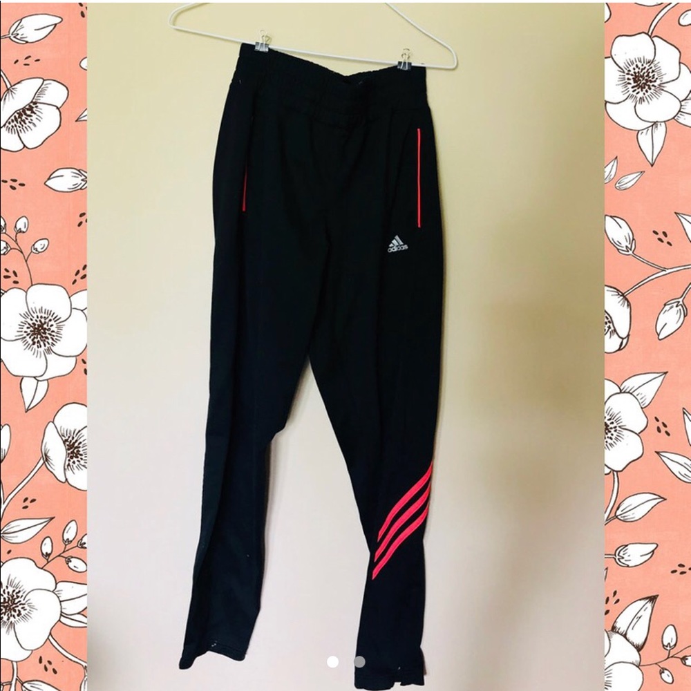 Adidas Pink Three Stripes Climacool Pants